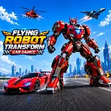 Flying Robot Transform Car Game