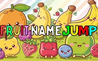 Fruit Name Jump gameplay preview