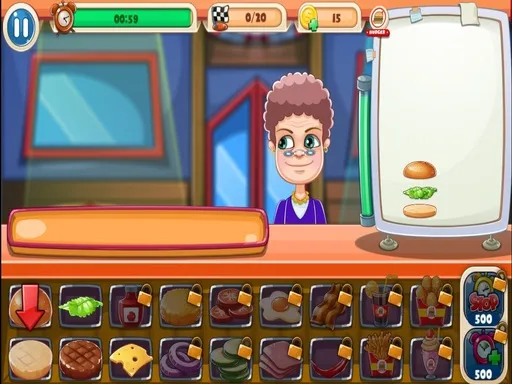 Funny Burger Shop gameplay preview