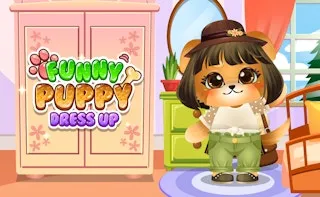 Funny Puppy Dressup gameplay preview
