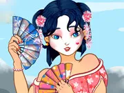 Geisha Make Up And Dress Up gameplay preview
