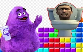 Grimace Shake & Skibidi Tetris gameplay preview
