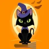 Grumpy Halloween Cats