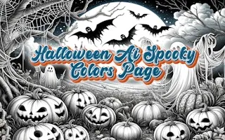 Halloween Ai Spooky Colors Page gameplay preview