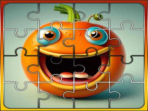 halloween pumpkin Jigsaw Game gameplay preview