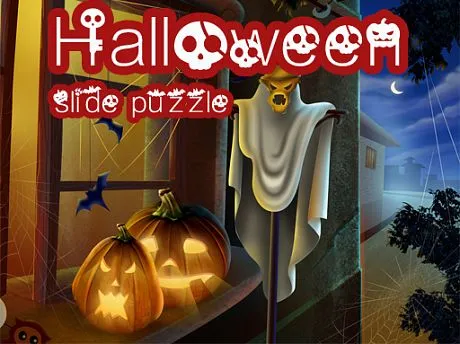 Halloween Slide Puzzle gameplay preview