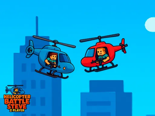 Helicopter Battle Steve 2 Player gameplay preview