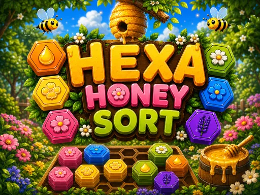 Hexa Honey Sort gameplay preview