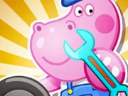 Hippo Car Service Station gameplay preview