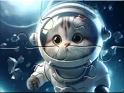 Jigsaw Puzzle: Astronaut-cat gameplay preview