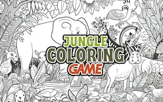 Jungle Coloring Game gameplay preview