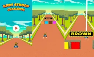Kart Stroop Effect Challenge gameplay preview