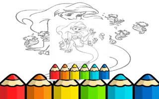 Kid Mermaids Coloring gameplay preview