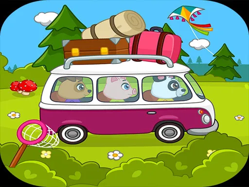 Kids camping gameplay preview