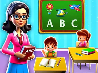 Kindergarten School Teacher gameplay preview