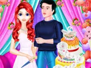Mermaid Girl Wedding Cooking Cake gameplay preview