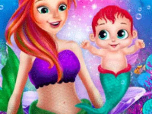 Mermaid Newborn Baby Care gameplay preview