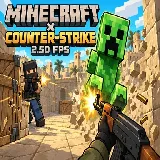 Minecraft &times; Counter Strike: 2.5D FPS