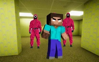 Minecraft Backrooms Squid Game Escape gameplay preview