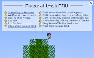 Minecraft-ish MMO gameplay preview