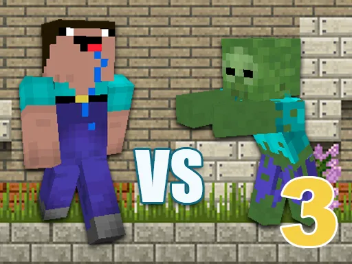 Minecraft Noob vs Zombies 3 gameplay preview