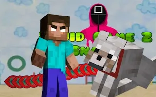 Minecraft Squid Game Worm.io gameplay preview