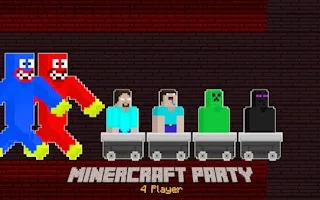 MinerCraft Party - 4 Player gameplay preview