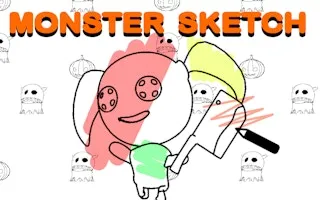 Monster Sketch Drawing Game gameplay preview