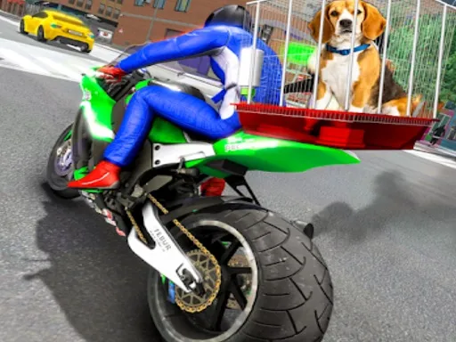 Motorcycle Pet Delivery gameplay preview