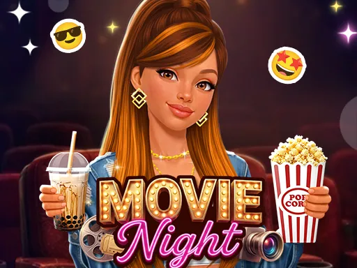 Movie Night Glam Dress Up gameplay preview