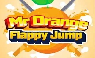 Mr. Orange Flappy Jump gameplay preview