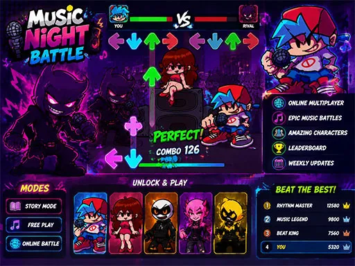 Music Night Battle: Rhythm Game gameplay preview