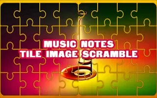 Music Notes Tile Image Scramble gameplay preview
