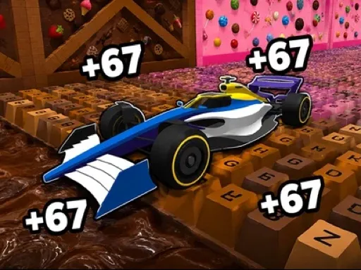 Obby: Supercar Race on Keyboard gameplay preview