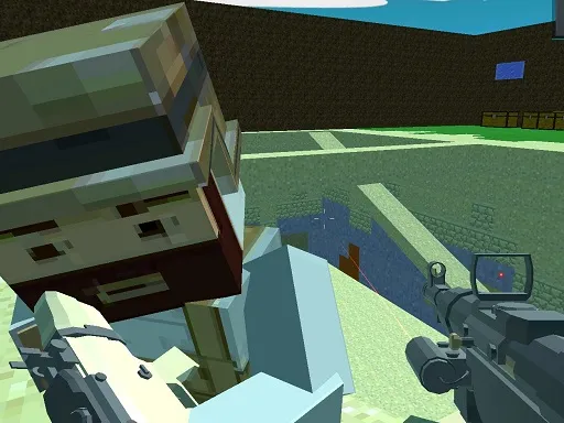 Pixel Arena blocky combat fps gameplay preview