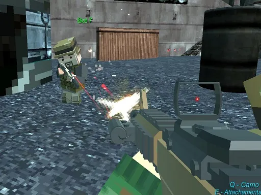 Pixel GunGame Arena Prison blocky combat gameplay preview