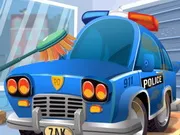Police Car Cleaning gameplay preview
