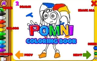 Pomni Coloring Book gameplay preview