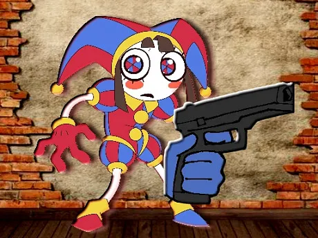 Pomni Maze Shooter gameplay preview