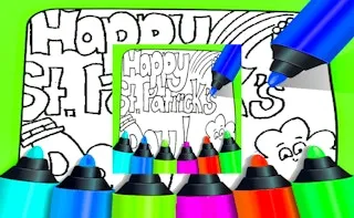 Printable St Patricks Day Coloring Pages gameplay preview