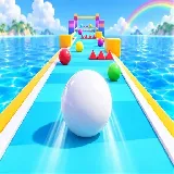 Rainbow Ball Runner 2048