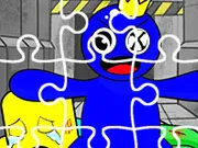 Rainbow Friend Cartoon Jigsaw gameplay preview