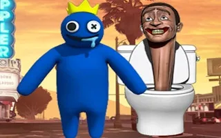 Rainbow Friends VS Skibidi Toilet gameplay preview