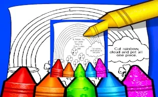 Rainbow With Pot Of Gold Coloring Pages gameplay preview