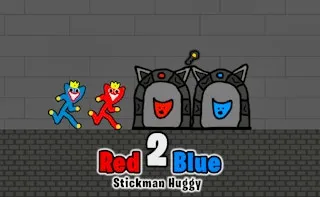 Red and Blue Stickman Huggy 2 gameplay preview