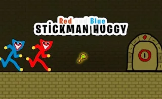 Red and Blue Stickman Huggy gameplay preview