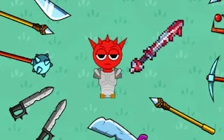 Red Sprunki with a Sword gameplay preview