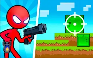 Red Stickman vs Monster School 2 gameplay preview
