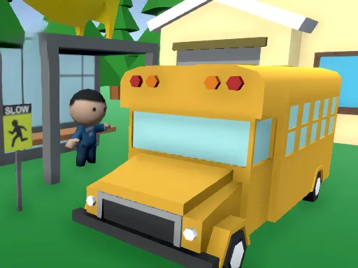 School Bus Simulator Kid Cannon gameplay preview
