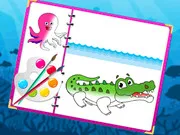 Sea Creatures Coloring Book gameplay preview